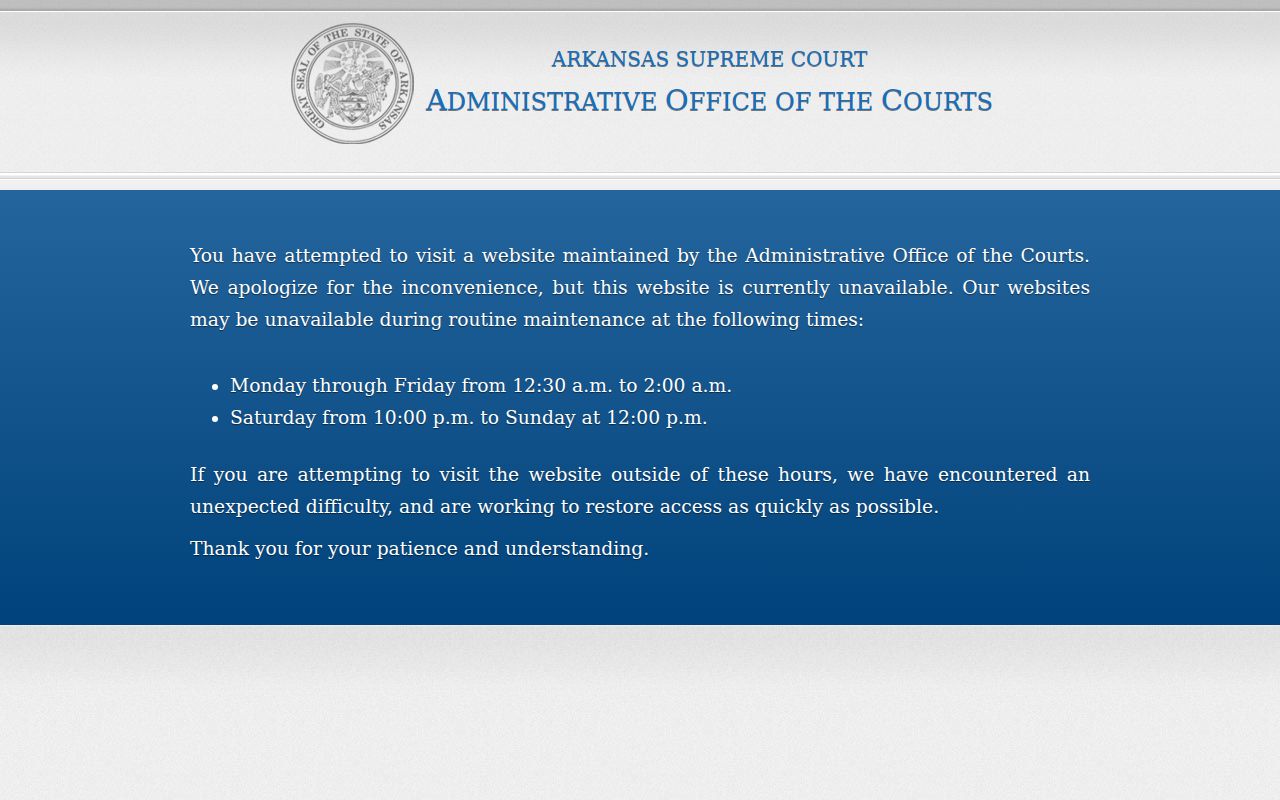 St. Francis County case search legacy Public CourtConnect interface