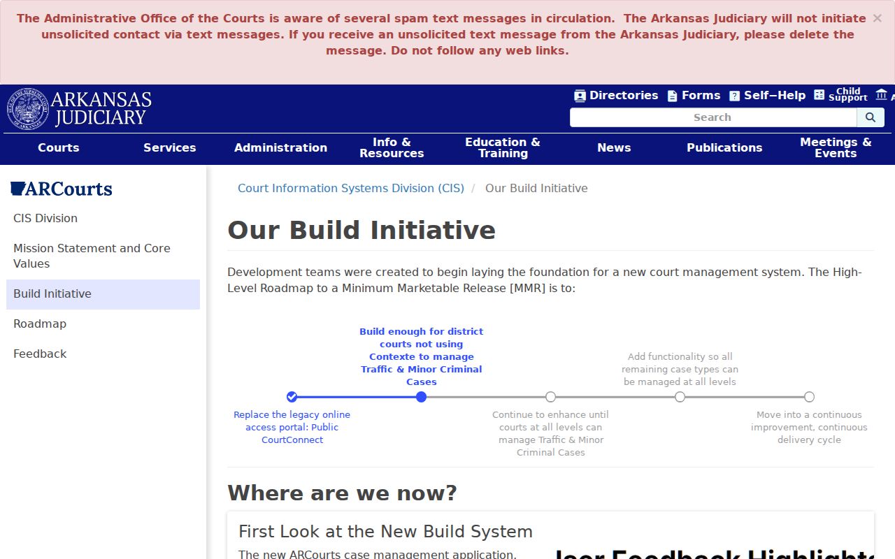 St. Francis County civil docket court technology modernization page
