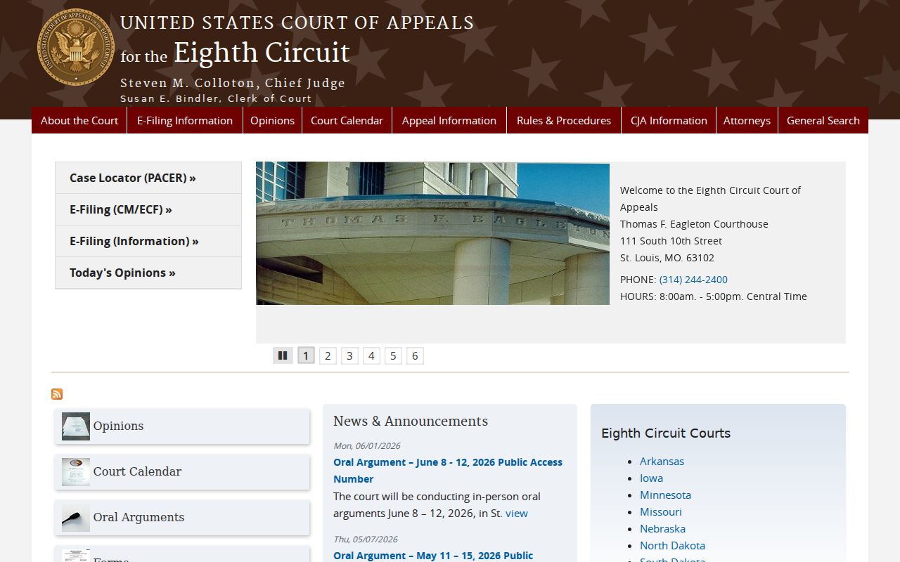 Hughes court docket distinction from Eighth Circuit federal appeals