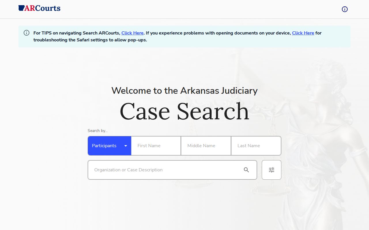 St. Francis County court docket search in Search ARCourts